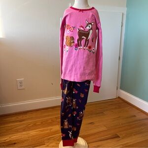 Gymboree Pink & Animals Sz 10 Pajama Set